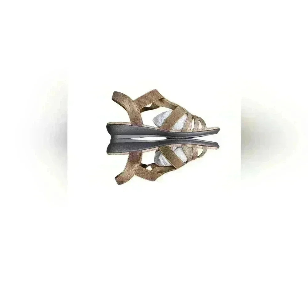 VJH Confort Rhinestone Bronze Sandals Size 6 - Picture 2 of 6
